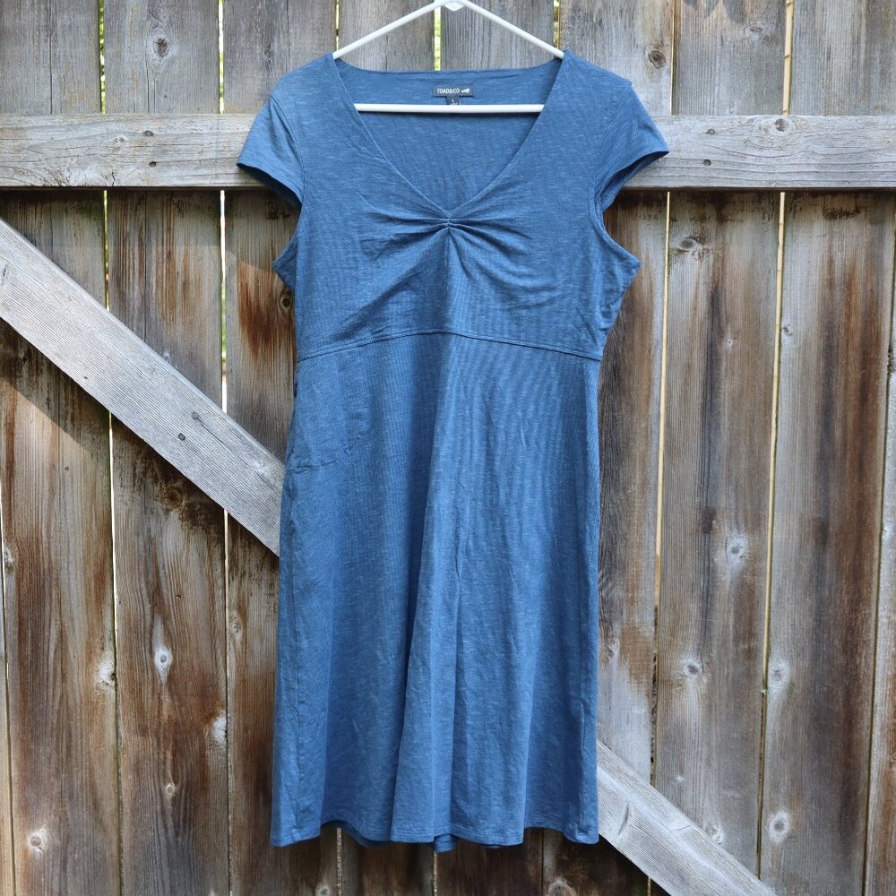 Toad&Co. Rosemarie Dress, Blue, Women's Size Large